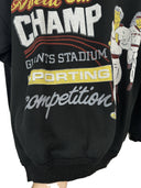 Felpa vintage sweatshirt nera anni 80 Made in Italy (26-279) - M/L
