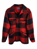 Giacca Pendleton Buffalo plaid rossa 100% lana Made in Usa (26-281) - S