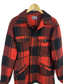 Giacca Pendleton Buffalo plaid rossa 100% lana Made in Usa (26-281) - S