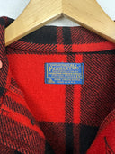 Giacca Pendleton Buffalo plaid rossa 100% lana Made in Usa (26-281) - S