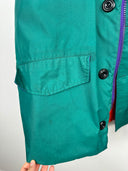 Cappotto verde Henri Lloyd by Olmes Carretti Made in England 80s (26-283) -L