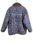Piumino Best Company by Olmes Carretti viola floreale anni 80 (26-284) - L