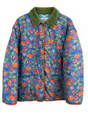 Piumino Best Company by Olmes Carretti viola floreale anni 80 (26-284) - L