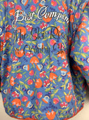 Piumino Best Company by Olmes Carretti viola floreale anni 80 (26-284) - L