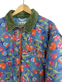 Piumino Best Company by Olmes Carretti viola floreale anni 80 (26-284) - L