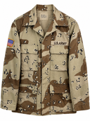 Giacca camicia militare USA Army chocolate chip originale (26-291) - S