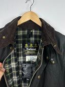 Barbour Beaufort verde C42 anni 90 con spilla cerato (26-306) - M
