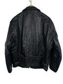 Giacca in pelle Schott nera imbottita Made in Usa (26-309) - 44/M
