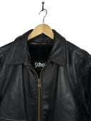 Giacca in pelle Schott nera imbottita Made in Usa (26-309) - 44/M