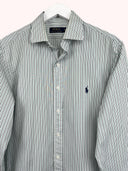 Camicia Ralph Lauren bianca a righe (2630) - L