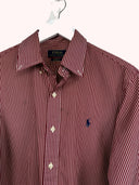 Camicia Ralph Lauren rossa a righe (2631) - M