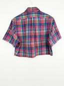 Camicia Ralph Lauren rosa a quadri cropped  - M/L