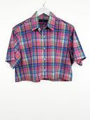 Camicia Ralph Lauren rosa a quadri cropped  - M/L