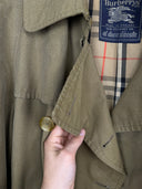 Trench doppiopetto Burberry kaki cammello (26-345) - M