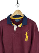 Polo rugby longsleeve Ralph Lauren bordeaux (26350) - XL