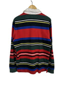 Polo rugby longsleeve Ralph Lauren rossa a righe (26-351) - M