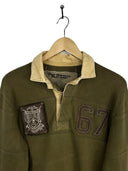 Polo rugby longsleeve Ralph Lauren verde (26-352)  - M