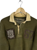 Polo rugby longsleeve Ralph Lauren verde (26-352)  - M
