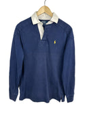 Polo rugby longsleeve Ralph Lauren blu (62-354) - S