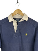 Polo rugby longsleeve Ralph Lauren blu (62-354) - S