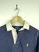 Polo rugby longsleeve Ralph Lauren blu (62-354) - S