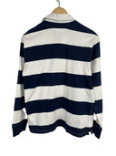 Polo rugby longsleeve Ralph Lauren blu righe donna (26-365) - S