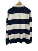 Polo rugby longsleeve Ralph Lauren blu bianca a righe (26-367) - L