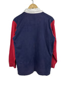 Polo Rugby longsleeve Ralph Lauren blu rossa (26-371) - S