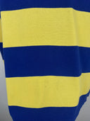 Polo rugby longsleeve Ralph Lauren gialla blu a righe (26-370) - L