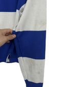 Polo rugby longsleeve Ralph Lauren cropped blu a righe donna (26-372) - S