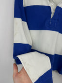 Polo rugby longsleeve Ralph Lauren cropped blu a righe donna (26-372) - S