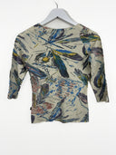 Maglia Just Cavalli beige fantasia floreale y2k -  S