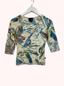 Maglia Just Cavalli beige fantasia floreale y2k -  S