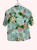 Camicia Best Company verde fantasia floreale donna - M