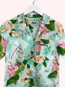 Camicia Best Company verde fantasia floreale donna - M