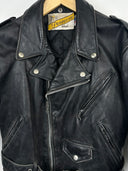 Giacca chiodo in pelle Schott Perfecto nero (26-428) - S/38