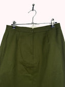 Gonna Yves Saint Laurent YSL 80s verde in cotone - 40