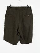 Shorts C.P. Company verdi in lino -  44