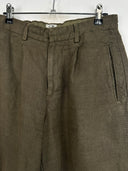 Shorts C.P. Company verdi in lino -  44