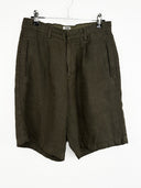 Shorts C.P. Company verdi in lino -  44