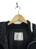 Piumino lungo Sacai blu nero (26-445) - XL