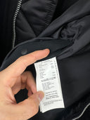 Piumino lungo Sacai blu nero (26-445) - XL