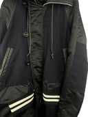 Piumino lungo Sacai blu nero (26-445) - XL