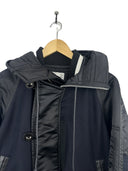 Piumino lungo Sacai blu nero (26-445) - XL