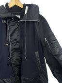 Piumino lungo Sacai blu nero (26-445) - XL