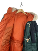 Piumino parka Sacai verde arancio imbottito (26-446) - XL