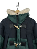 Piumino parka Sacai verde arancio imbottito (26-446) - XL
