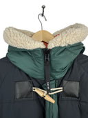 Piumino parka Sacai verde arancio imbottito (26-446) - XL