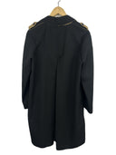 Trench nero donna vintage anni 90 (26-454) - 42