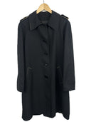 Trench nero donna vintage anni 90 (26-454) - 42